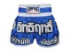 Lumpinee Blue Kick Boxing shorts with tassles : LUM-015